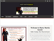 Tablet Screenshot of martymartinkarate.com